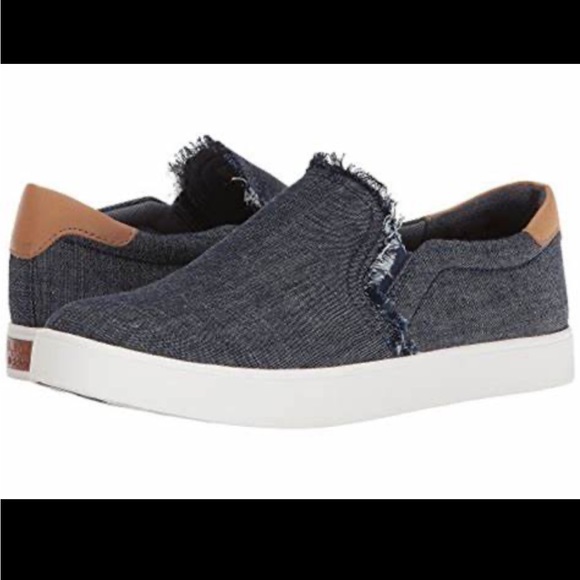 Dr. Scholl's Womens Scout Fray Slip-On Denim Shoes- Size 7.5 - Picture 2 of 7